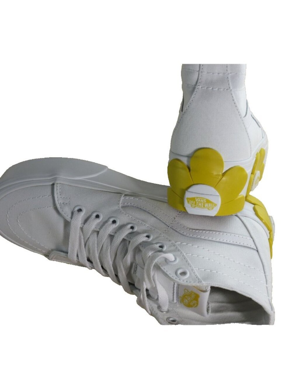 Vans Women's Sk8-Hi Tapered Stackform Platform True White Canvas Shoes Sizes NEW - Picture 6 of 7